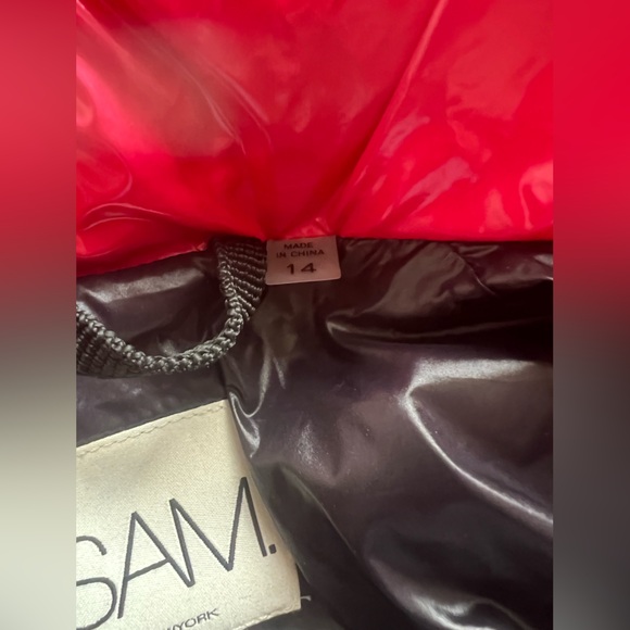 SAM. Girls Freestyle Goose Down Puffer Jacket Fuschia Size 14 - Picture 13 of 13